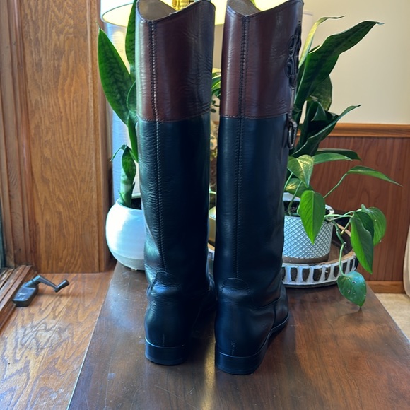 Black &  Brown Frye Boots size 8 1/2   Excellent Used Condition - Picture 11 of 14